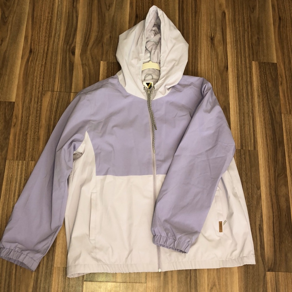 Lavender windbreaker zip-up